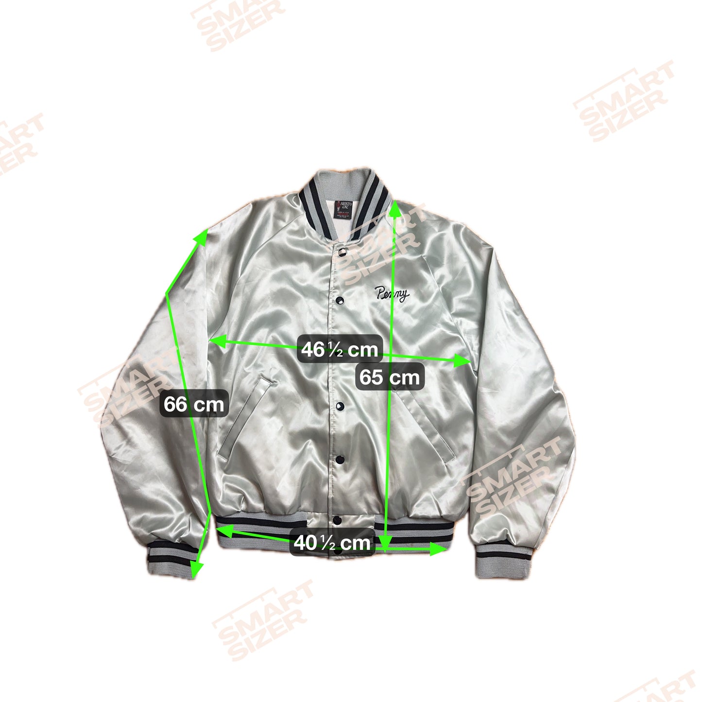 70s Aristo-Jac Satin Bomber Jacket(M)