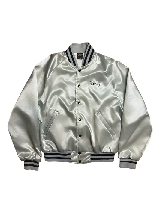 70s Aristo-Jac Satin Bomber Jacket(M)