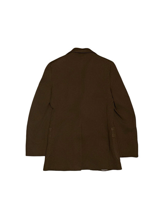 70s Levi's Leisure Suit Jacket-Panatela Brown Sport Coat Blazer (L)